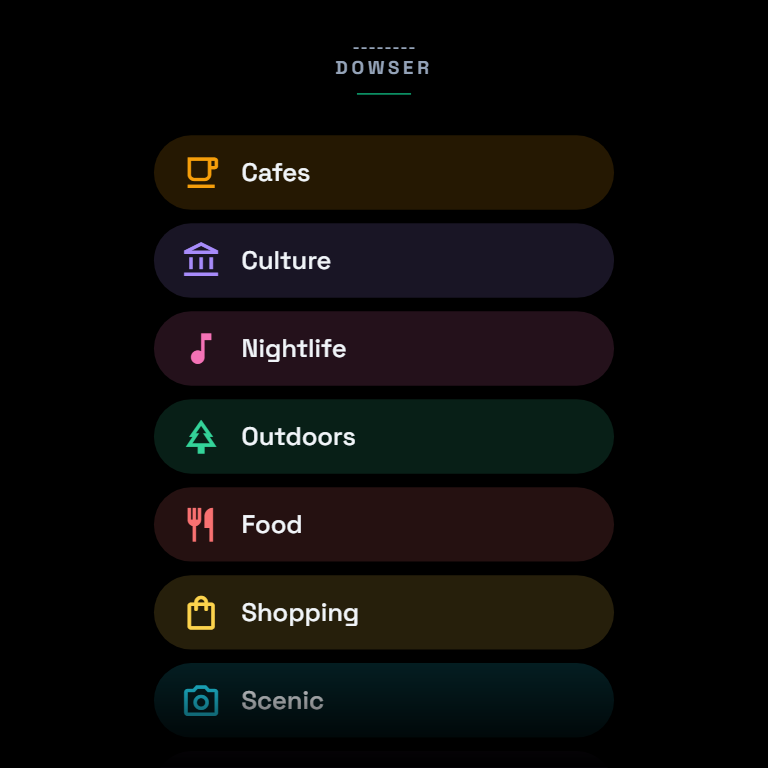 Dowzr WearOS theme selection